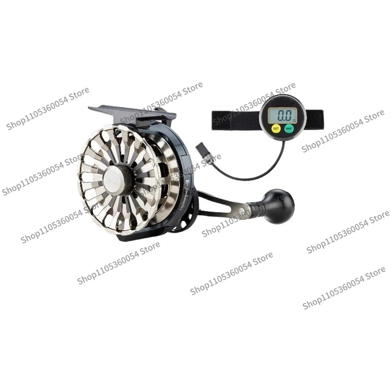 For Fisherman Fourth Generation Raft Fishing Wheel Digital Display Magnetic Slow Down Raft