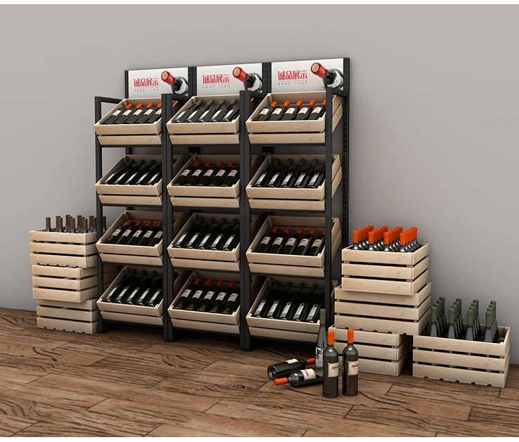 متجر الفاكهة خزائن عرض الخضروات رفوف النبيذ خزائن الكيك سوبر ماركت طازج متعدد الطبقات