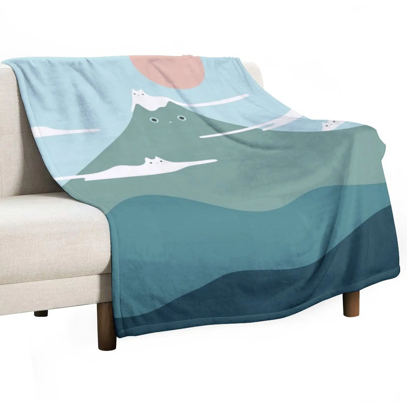 

Cat Landscape 72B Throw Blanket cosplay anime Winter beds Thins Bed covers Blankets