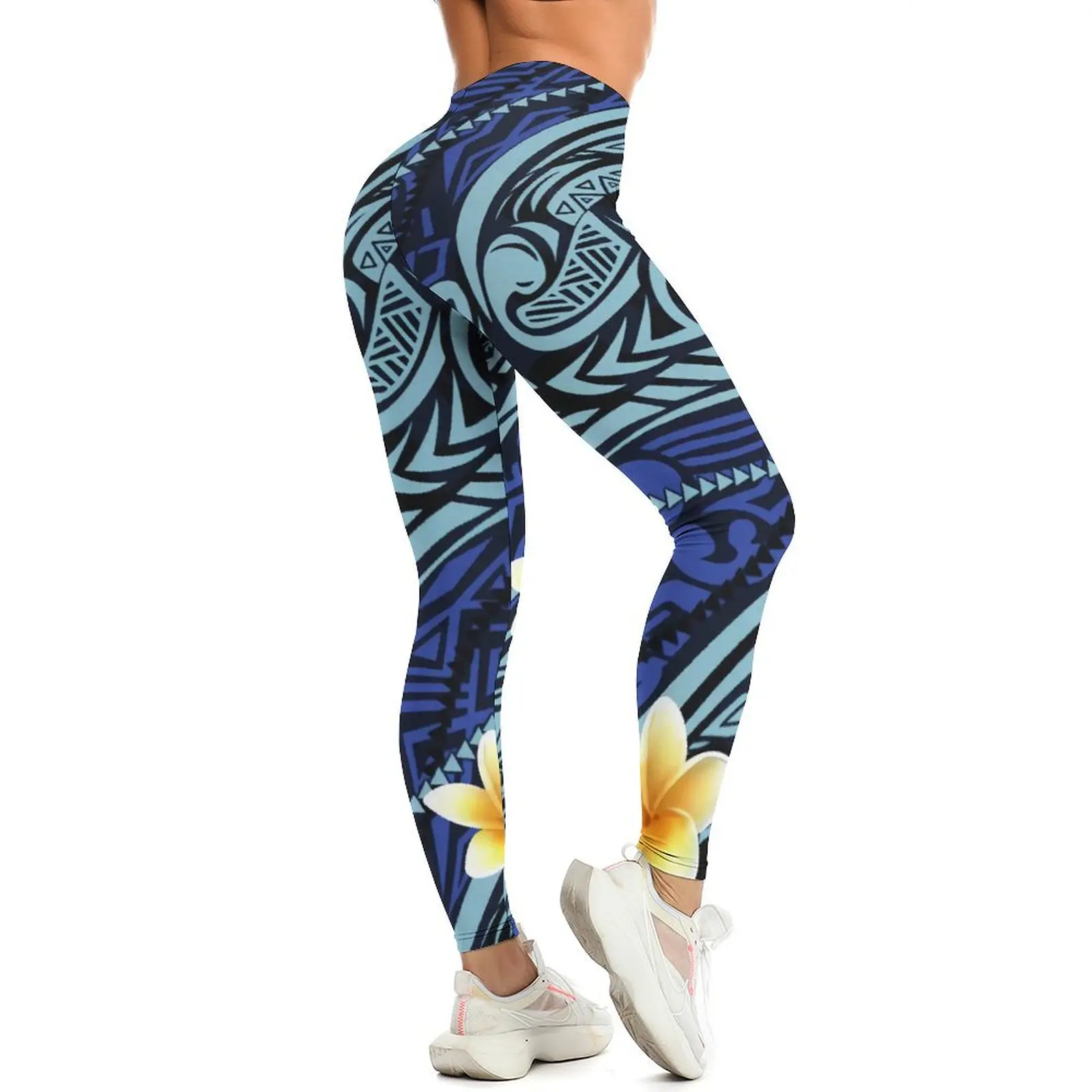 Hawaiiaanse Eilanden Polynesische Tribale Volkeren Retro Tattoo 3d Geprint Casual Skinny Yoga Broek Fitness Joggingbroek Voor Dames