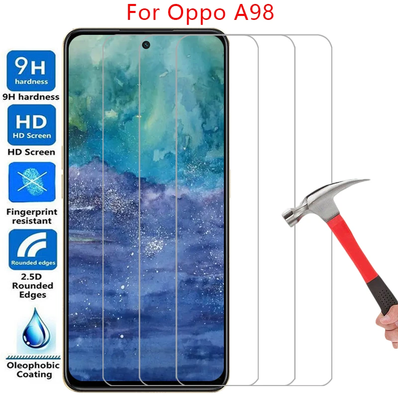 phone case for oppo a98 5g tempered glass on oppoa98 a 98 98a 5 g a985g oppoa985g back cover 360 protective opp opo oppa appo