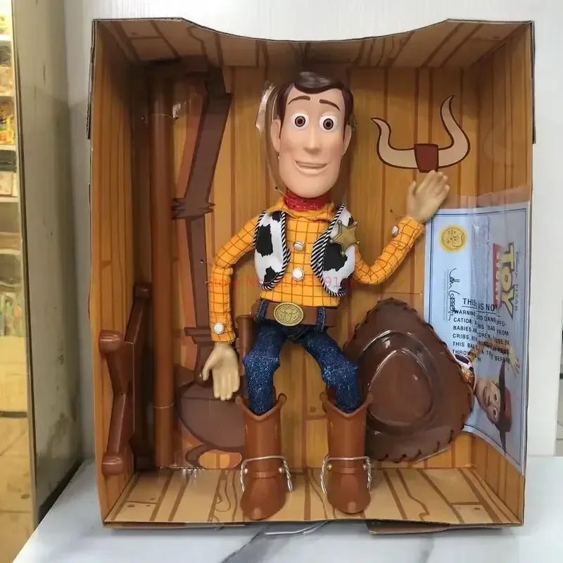 

Anime Woody Action Figures Disney Toy Story 4 Talking Model Doll Decoration Collection Woody Figurine Toy Model Figure Gifts