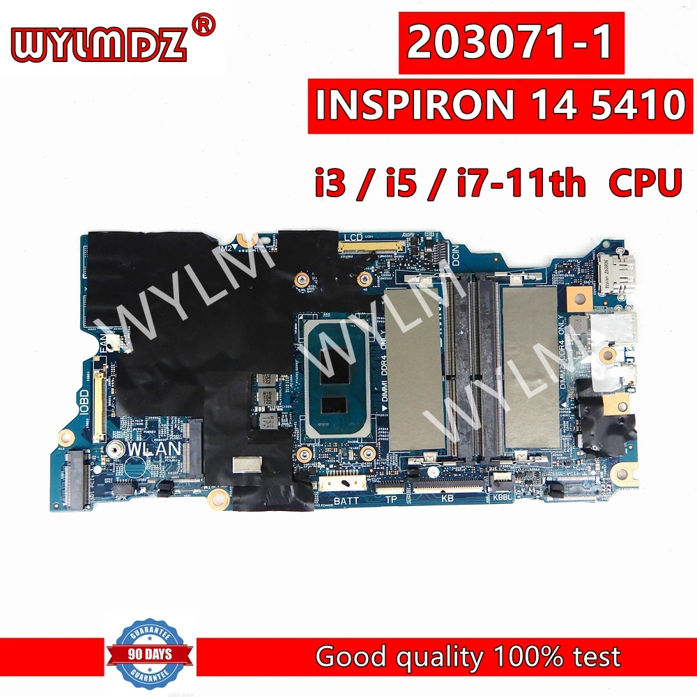 

203071-1 i3 / i5 / i7 CPU материнская плата для ноутбука для DELL INSPIRON 14 5410 протестированная Материнская плата ноутбука