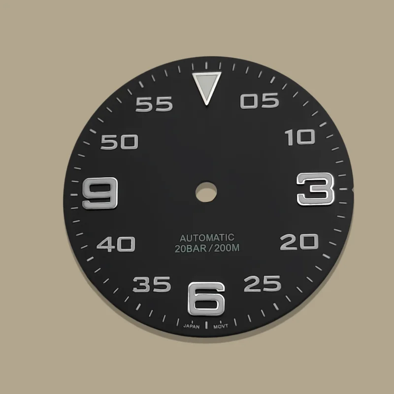 NH35/NH36-Uhrwerk, grün leuchtendes 28,5-mm-Zifferblatt, geeignet für NH35A-Uhrwerk, mechanische Uhr, DIY-Modifikationszubehör.