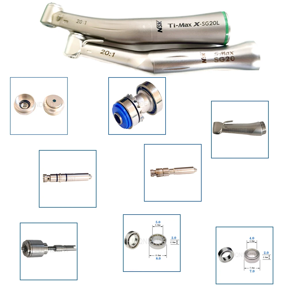 Dental Cartridge Drive Shaft For NSK S-MAX SG20 TI-MAX SG20L 20:1 Implant Handpiece Dentistry Accessories Handpiece Parts