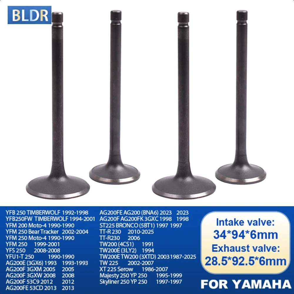 Motor Intake Exhaust Valve Stem For Yamaha YFB 250 YFM200 YFS250 AG200 ST225 TT-R230 TW200 TW225  XT 225 Serow Majesty 250 YP250