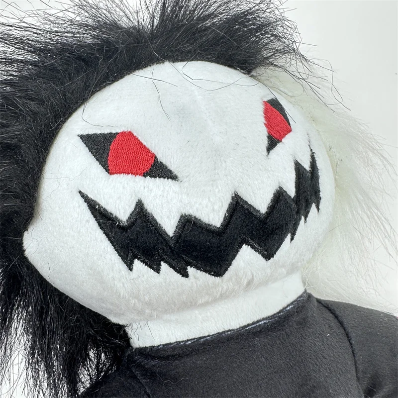 Halloween Russian Zxc Cat Plush Ghostface Пух Terrifying Black White Grinning Cat Halloween Decoration Подарок На Хэллоуин Gifts