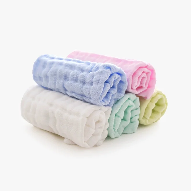 

Super Soft Pure Cotton Gauze Baby Towel 30*30cm Kids Face Hand Bibs Towel Square Handkerchief Saliva Towels 2pcs/lot