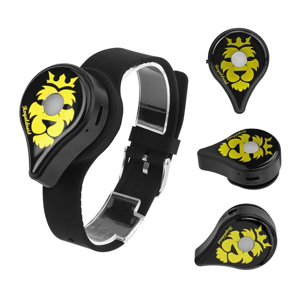 Ajuste Manual automático USB recargable para Powermon Go Plus pulsera reloj Digital banda de dientes azules interruptor accesorios de juego