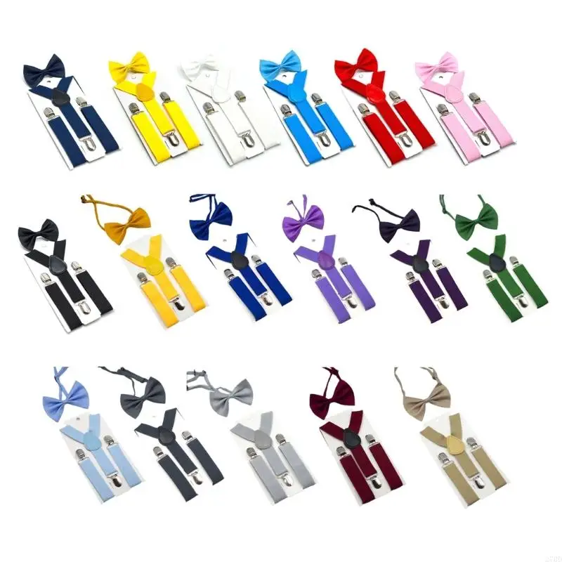 270D Stylish Children Suspenders Elastic Trouser Pants Brace Durability Suspenders for Business or Casual Wear