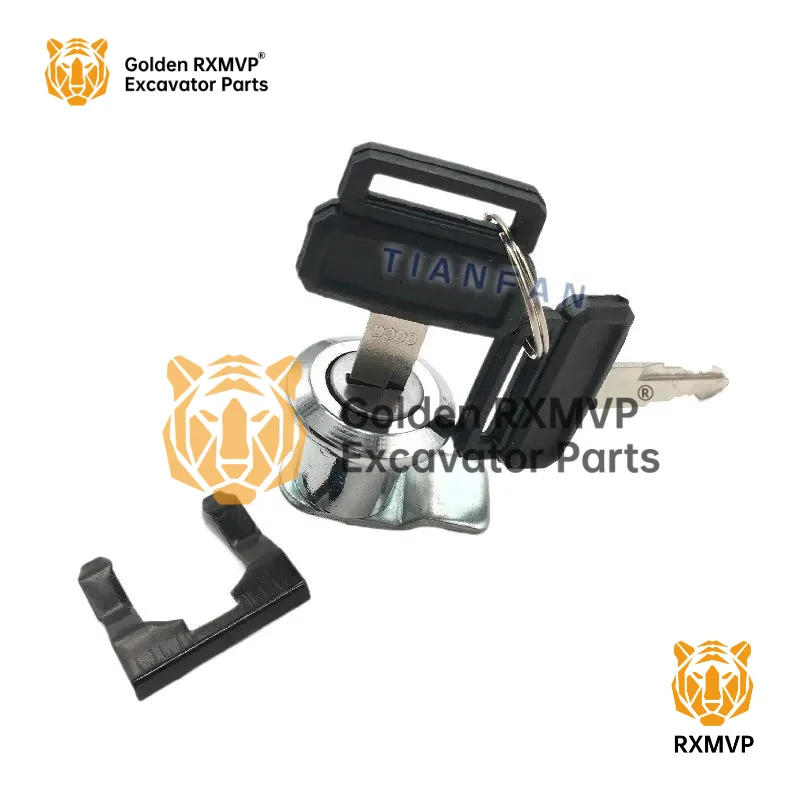 For Doosan daewoo dx dh150/220/215/225/300-7Side door lock toolbox lock cylinder key Excavator