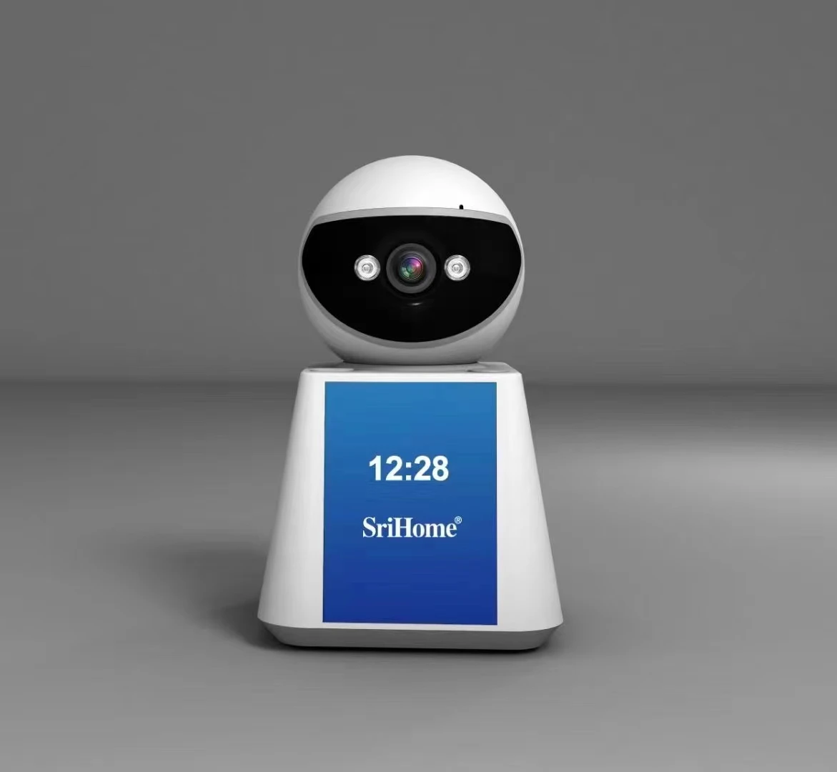 Srihome SH053 2MP 1080P 2.8 Polegadas Tela IPS Vídeo Telefone PTZ IP Dome Câmera AI Detecção Humanóide Monitor de bebê de segurança doméstica