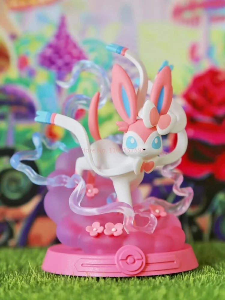 Anime Pokemon Funism Abenteuer Eevee Familie Anzug Blind Box Jolteon Sylveon Action Figure Sammlung Modell Kinder Spielzeug Geschenk Replik