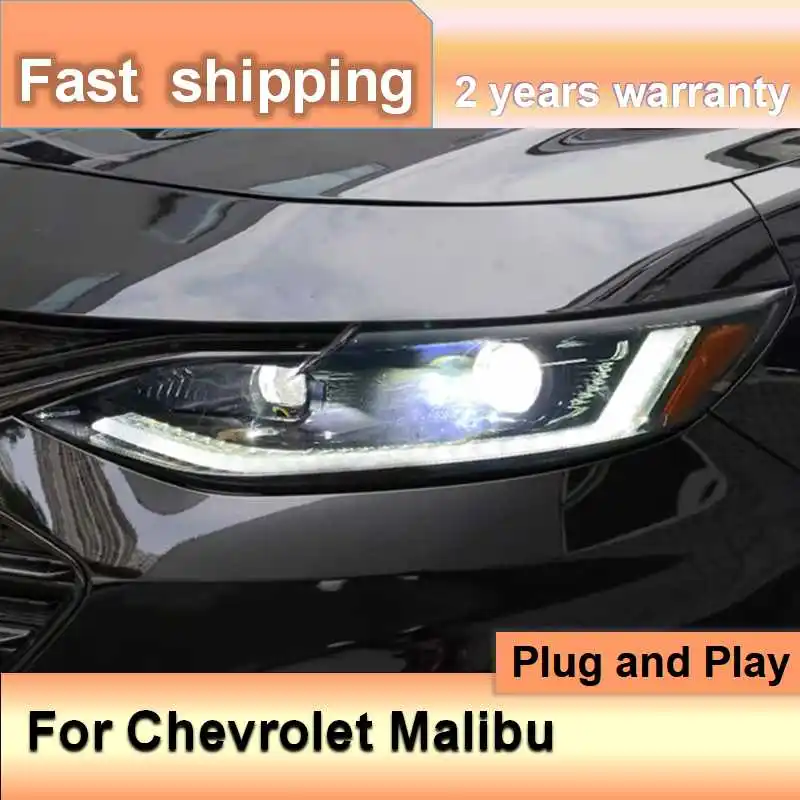 

Car Accessories for Chevrolet Malibu Head Light 2019-2022 Malibu XL Headlamp DRL Turn Signal High Beam Projector Lens