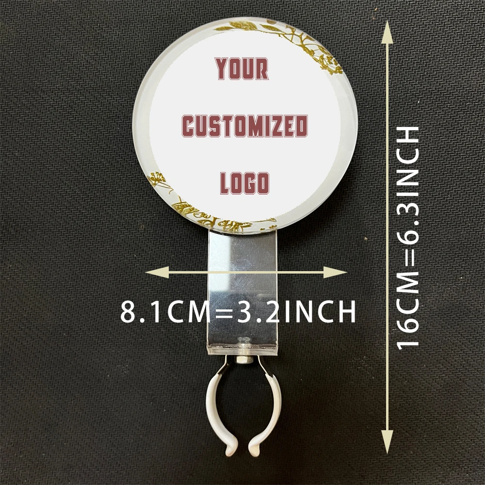 Customied LOGO printing acrylic beer pump badge clip kit