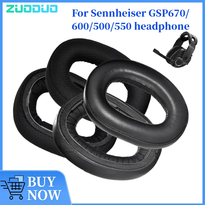 

ZUODUO Updated Cooling-Gel earpads,Compatible for Sennheiser GSP670/600/500/550 Replacement Ear Pads Cooling-Gel Noise Isolation