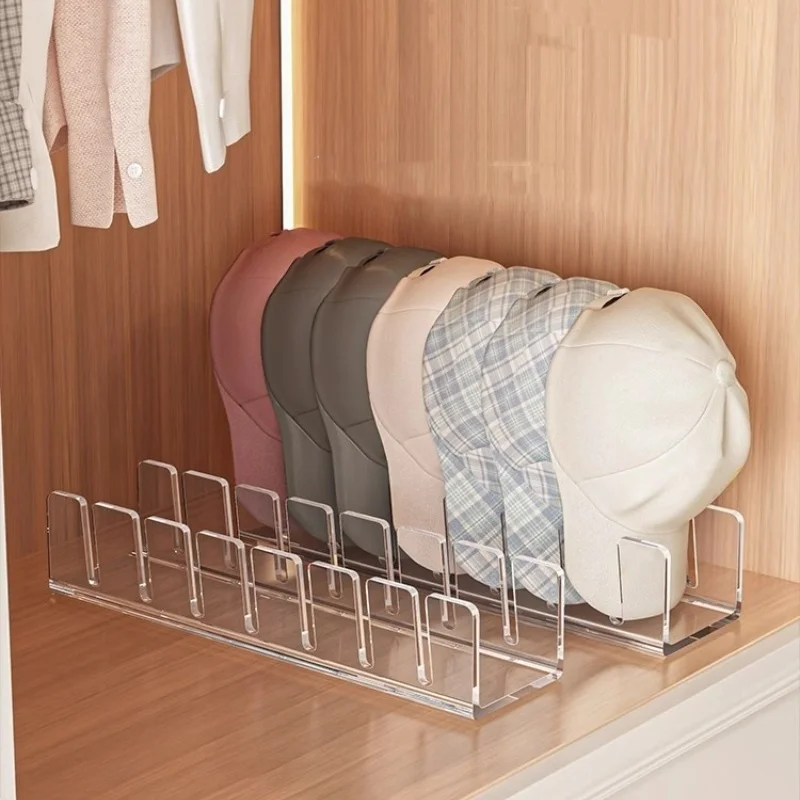 1pc/2pcs Acrylic Home Hat Storage Rack, Hat Storage Display Rack, Clothing Store Baseball Hat Rack, Duckbill Hat Bracket