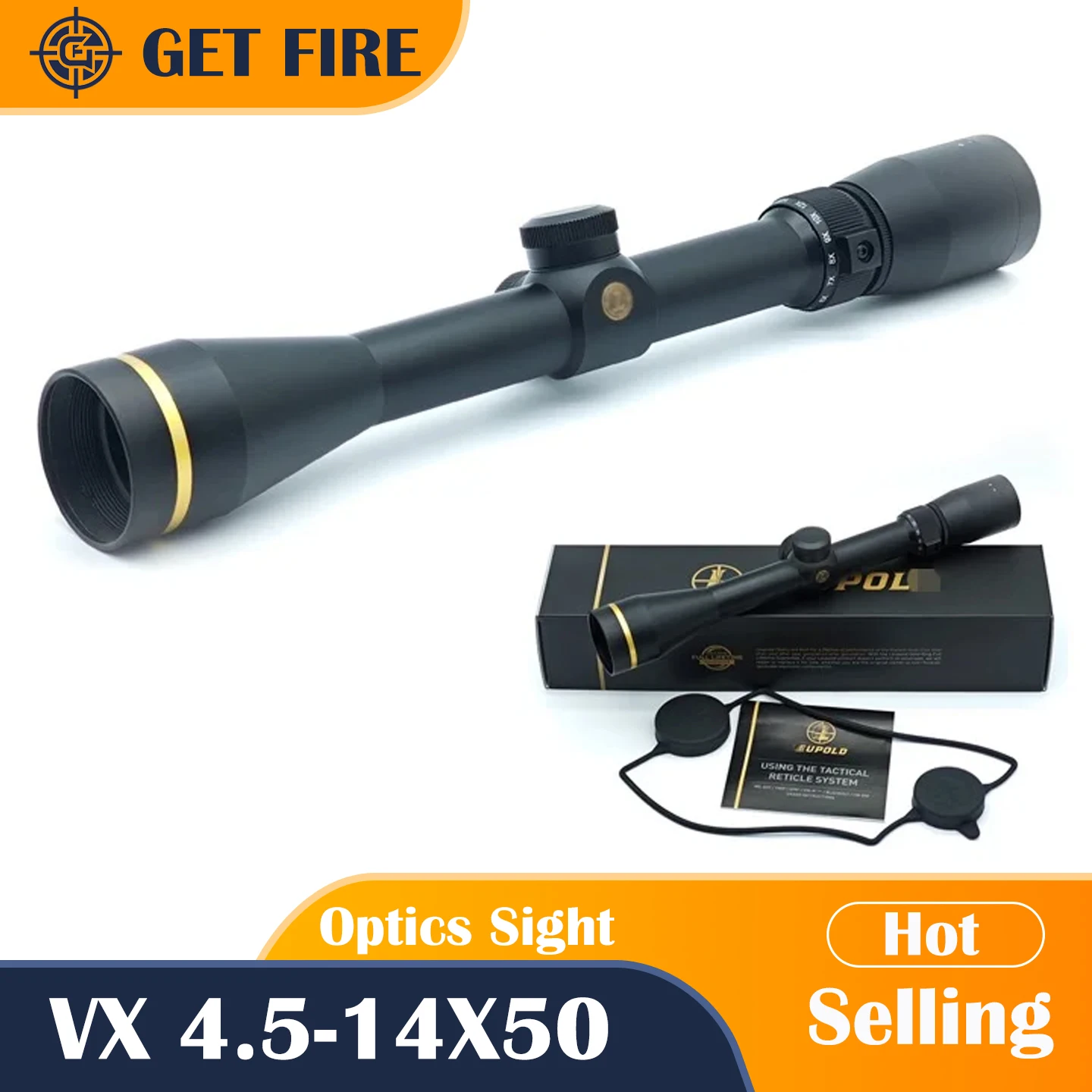 

VX 4.5-14x50 Mil-dot Riflescopes Rifle Scope Hunting Scope With 11/20 Mounts