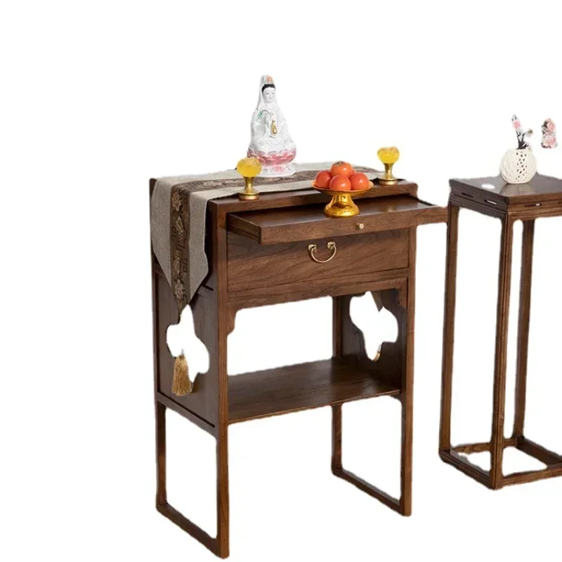 

YY Solid Wood Small Altar Incense Burner Table Household Minimalist Buddha Shrine New Chinese Style Altar
