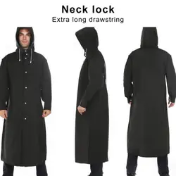 Popular Long Raincoat  Hooded Plus Size Unisex Raincoat  Enlarged Brim Flexibility Rainwear