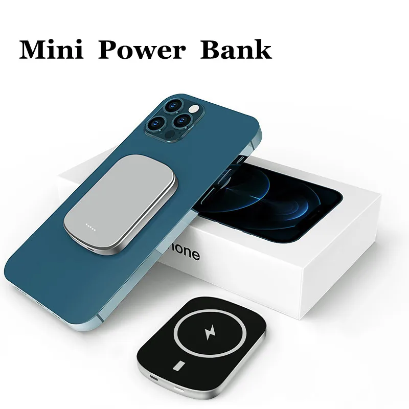 

Magnetic Power Bank for Samsung apple Xiaomi External Battery Portable Wireless Charger Wireless Powerbank Spare Battery