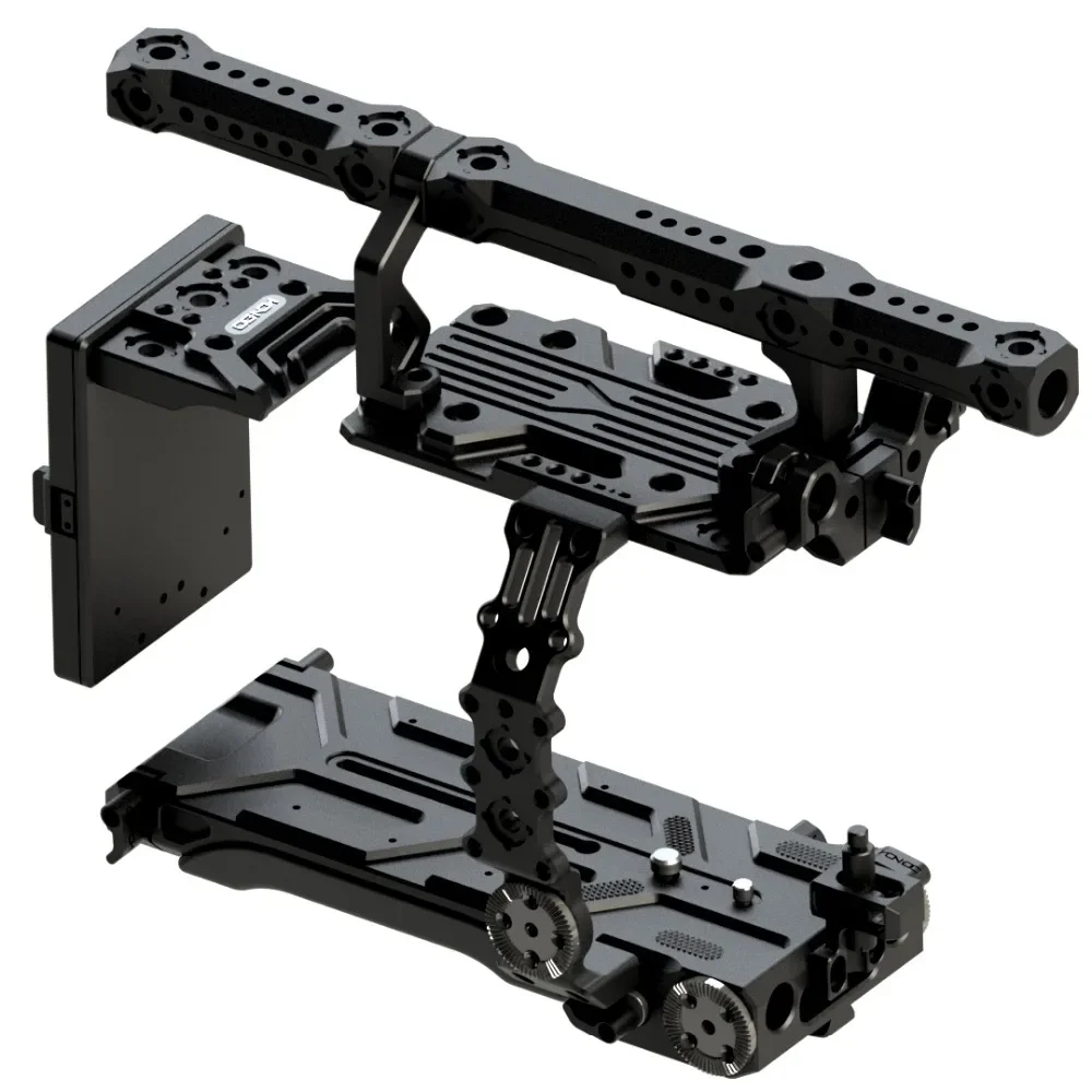 Hontoo FX9 cage camera rig with V-Lock v mount power plate for SONY PXW-FX9 camera 6K film video 15mm baseplate VCT version