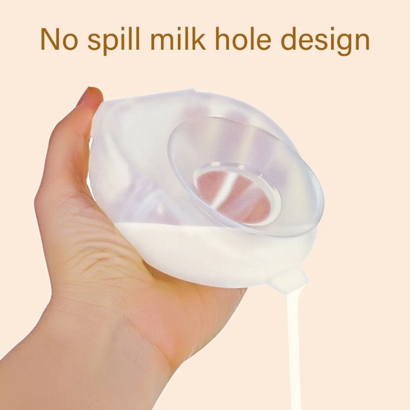 Silicone Breast Milk Collector Leak Proof 100ML Large Capacity Gentle Nipple Protector Invisible Wearable Milk Saver A2UB