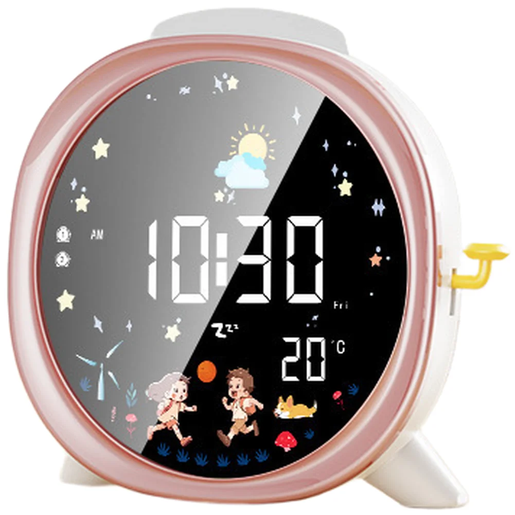 Silent Alarm Clock LED LCD Alarm Clock Bedroom Night Light For Bedroom For Office Creative Digital Alarm Clock