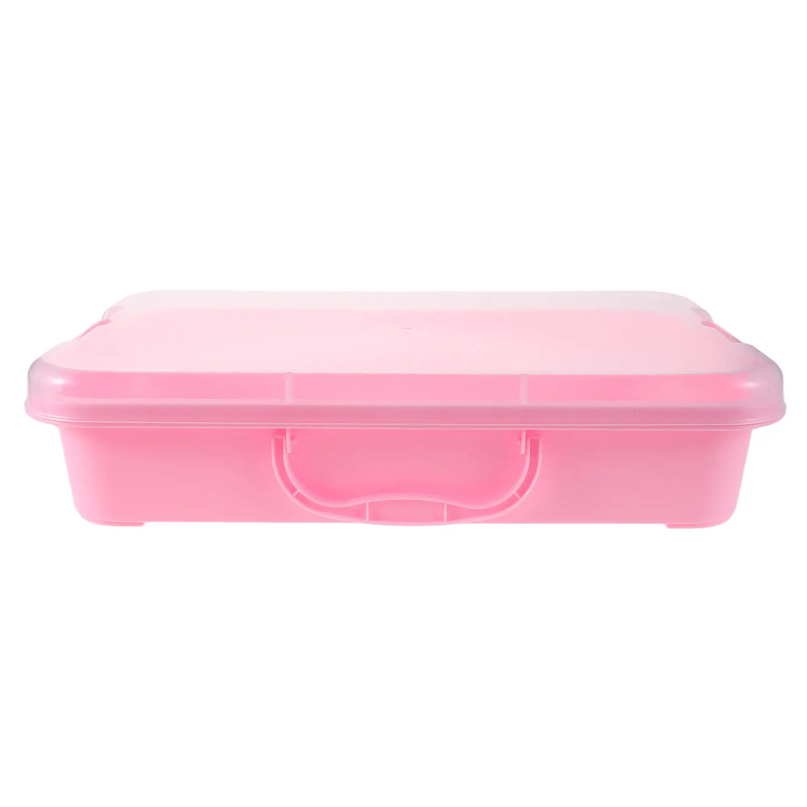 

1 Portable Mold Set Lightweight Plastic Sandbox for Kids Smooth Sensory Play Tray with Handles Storage Box Light