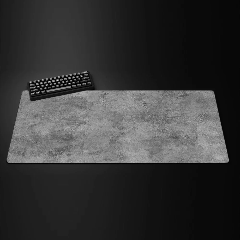 Gray Texture Mouse Pad Large Computer Office Game Table Mats XXL Rubber Anti-slip Gaming Keyboard Mousepads Long Desk Accessory