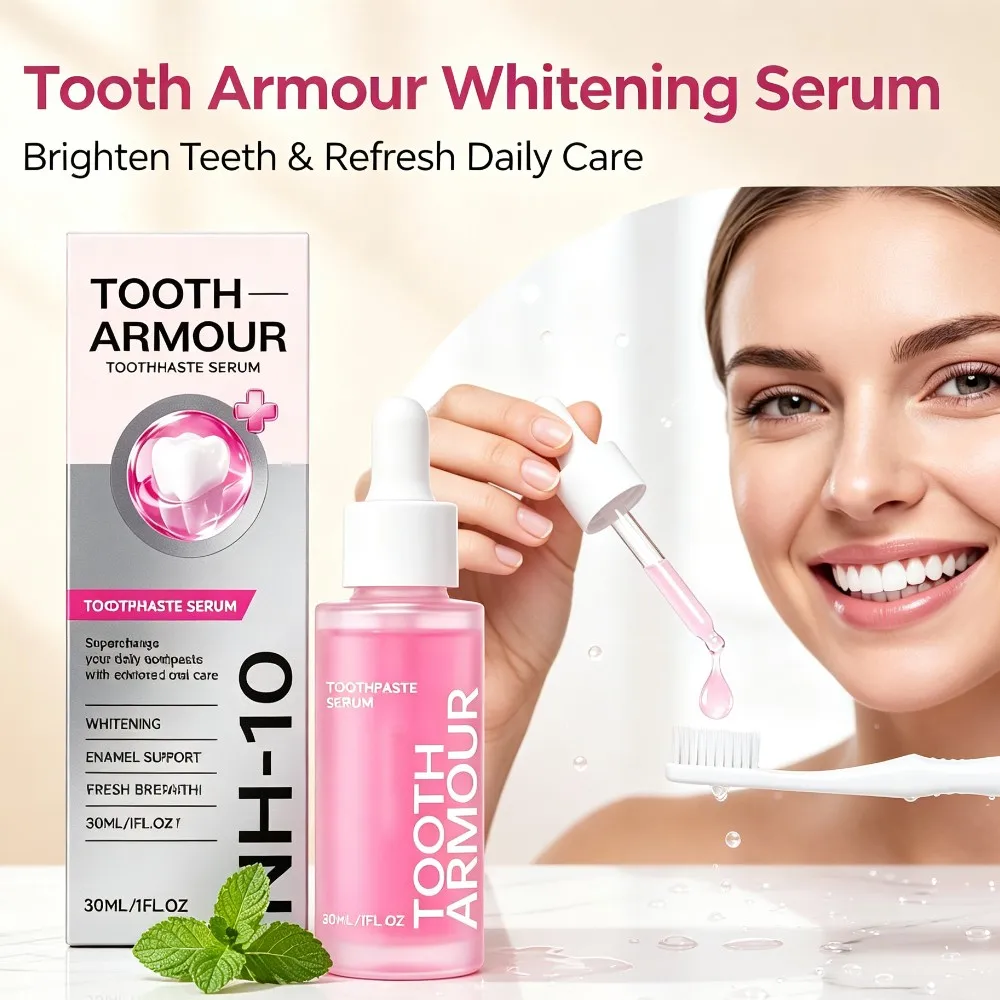 Niacinamide Teeth Whitening Serum Nano-Hydroxyapatite Lightweight Fresh Breath Oral Care Portable Clean Stains Cavity Protect