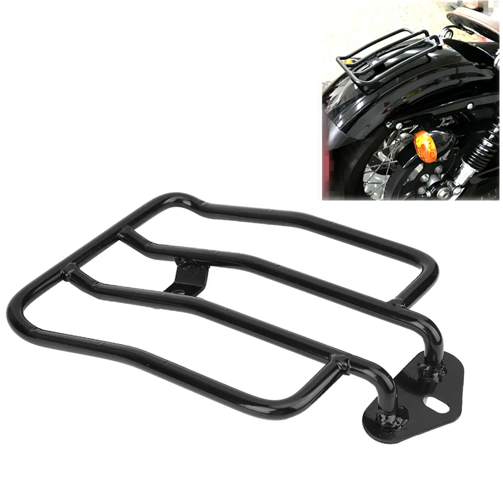 

Motorcycle Rear Luggage Rack Carrier Support For XL883/1200 X48 Modified