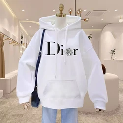 Vrouwen Hoge Kwaliteit Casual Hoodies Harajuku Y2k Designer Dames Luxe Capuchon Vrouwelijke Vintage Trendy Truien Kleding