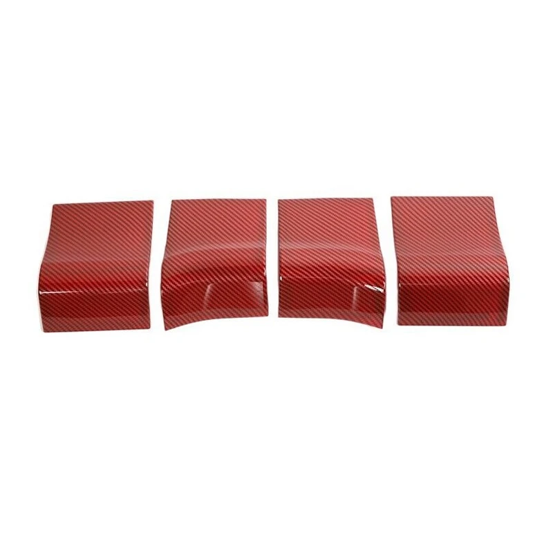 

Car Inner Door Handle Panel Trim Decoration Cover for Ford F150 F-150 2015-2021 Car Accessories, ABS Red Carbon Fiber