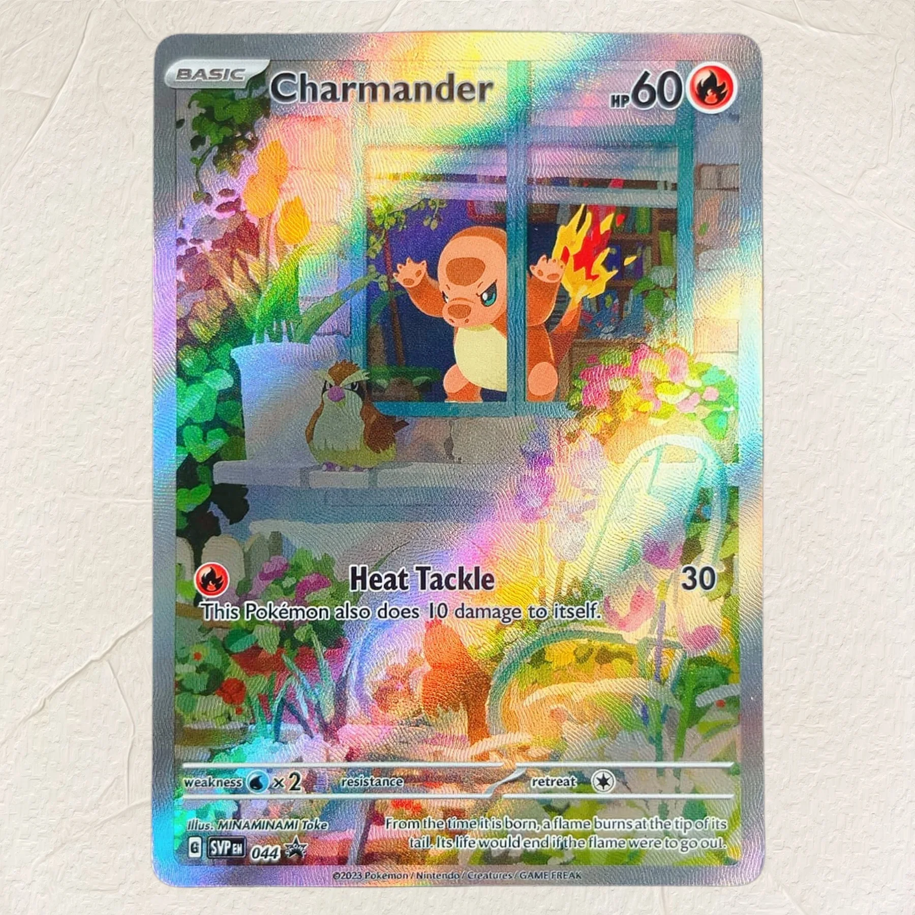 DIY Charmander SVP 044 English Version Collectible Grade Cards Foil Texture Premium Anime Collection Cards