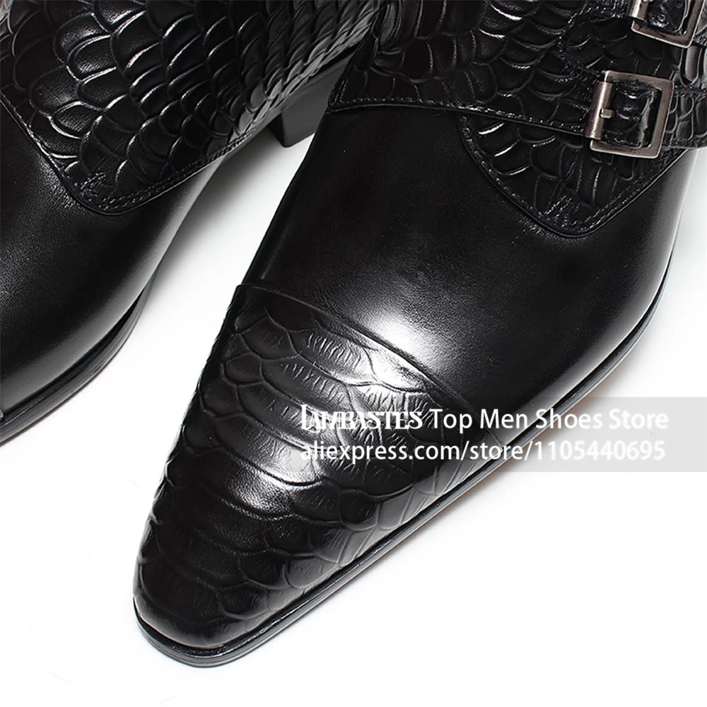 Zapatos de hombre de cuero de - Monk Strap Shoe reseña y precio