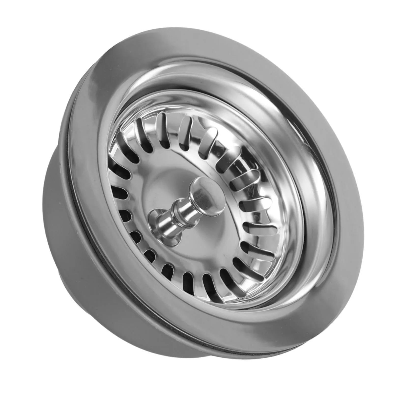 

Фильтр для раковины с фланцем из нержавеющей стали, 114 мм, необходимый комплект для кухонных отходов для эффективного дренажа, легко чистится и обслуживания