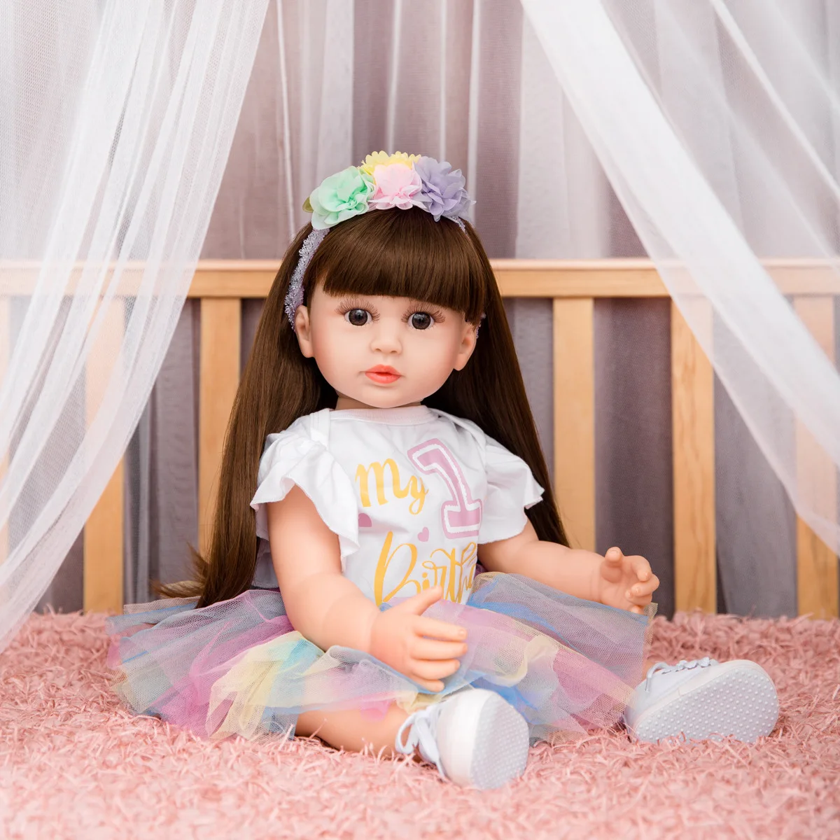 

22 inch Princess New 1st Birthday Gift Doll Reborn Baby Doll Same Style