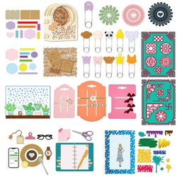 3 Style Bow Card Cutting Dies Stencils, Hair Bow Tie Card Hair Clip Card Carbon Steel Templates for DIY Scrapbooking, Photo