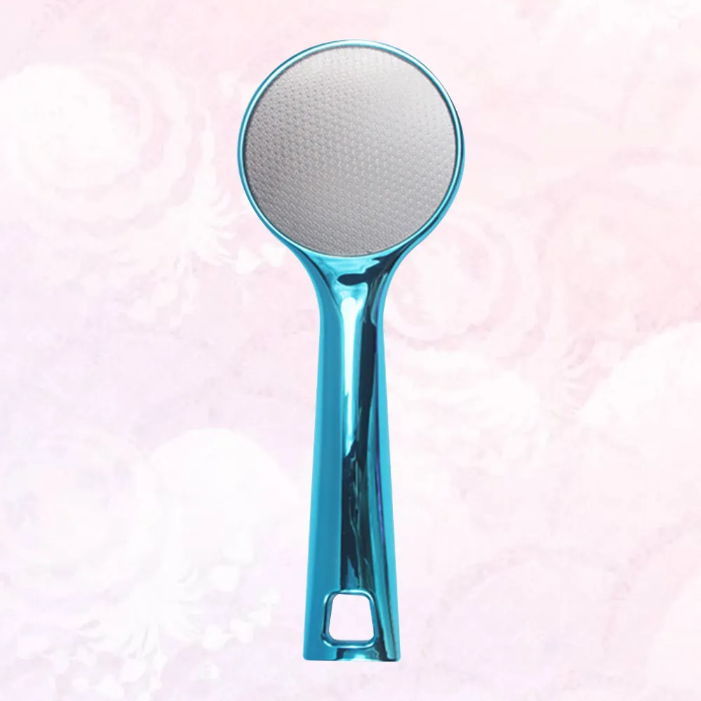 

Long Handle Blue Foot File Dual-Sided Washable Premium Callus Remover for Dead Skin Removal Smooth Rough Feet Professional Home