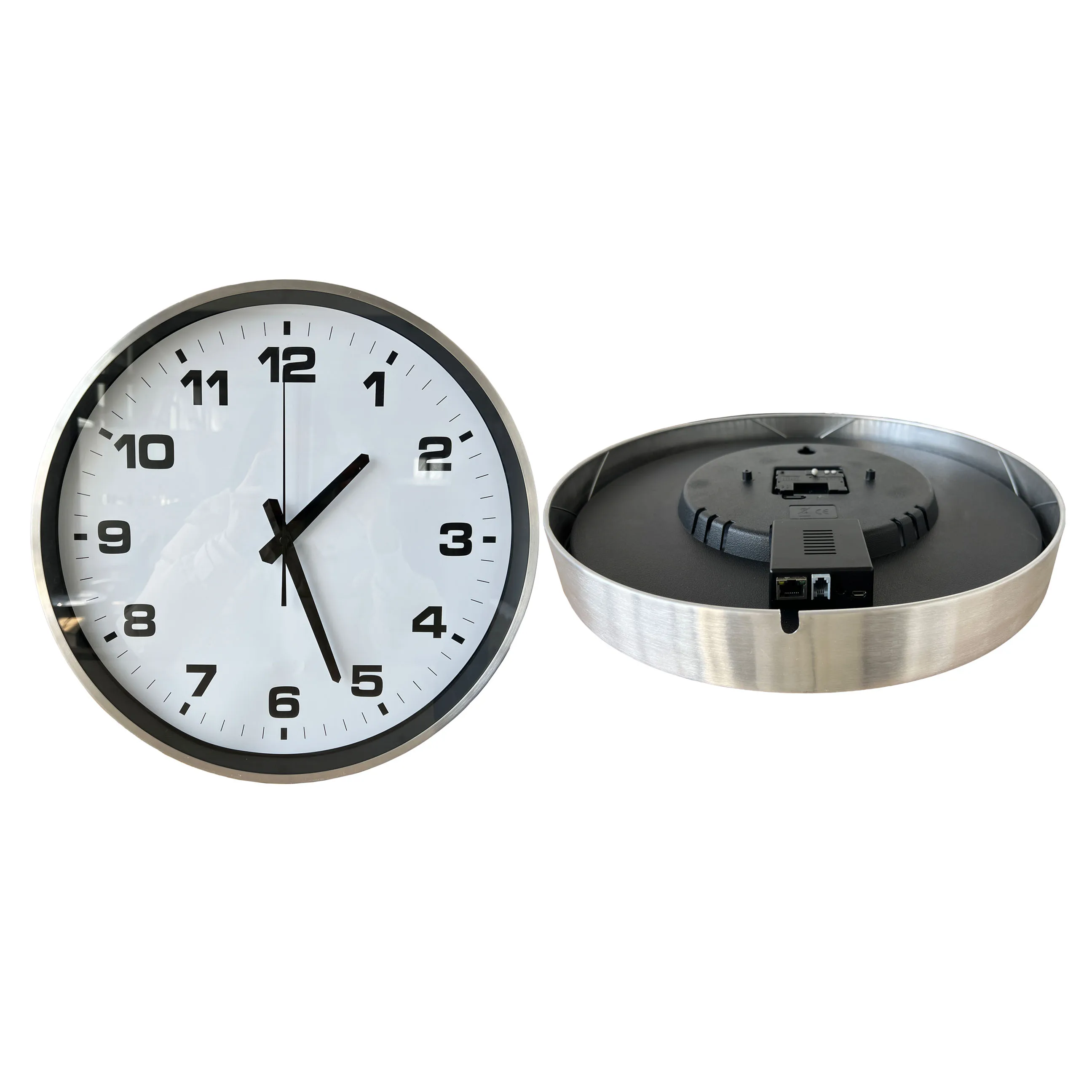 Analog clock, server synchronization, automatic daylight saving time changes