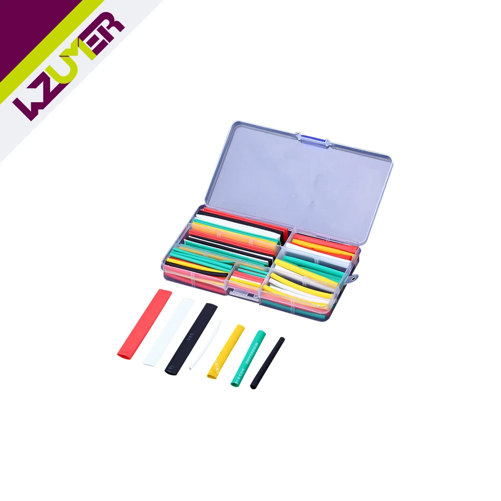 140PCS Thermoresistant Heat Shrink Tube Cable Sleeve Wire Protector Shrink Wrapping Heat Shrinkable Heat-shrink Tubing