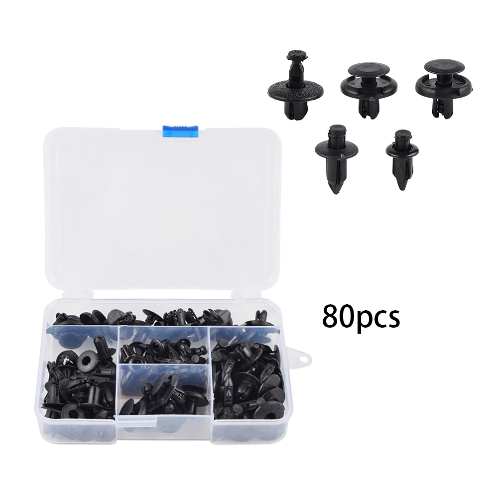 

NICECNC Universal 80pcs Nylon ATV Fairing Bodywork Bolt Push Pry M8 M7 M6 Nylon Rivets Pin For Yamaha Raptor 700 700R YFZ450R