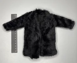 1/6th Fashion Modern 3ATOYS Long Coat Black Overcoat Mini Toys Model Accessories For 12