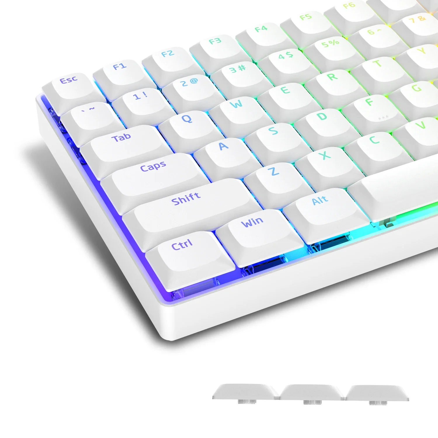 XVX Keycaps 118 Keys Horizon Low Profile Keycaps Uniform Profile Double-Shot Keycap Set Game Mechanical Keyboard Skyline Keycaps