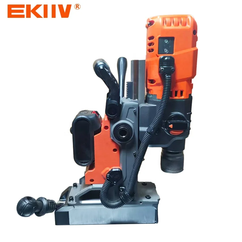 EKIIV 21V Battery-Powered Magnetic Seat Drill Press Variable Speed Magnetic Base Cordless Magnetic Drilling Machine 50mm