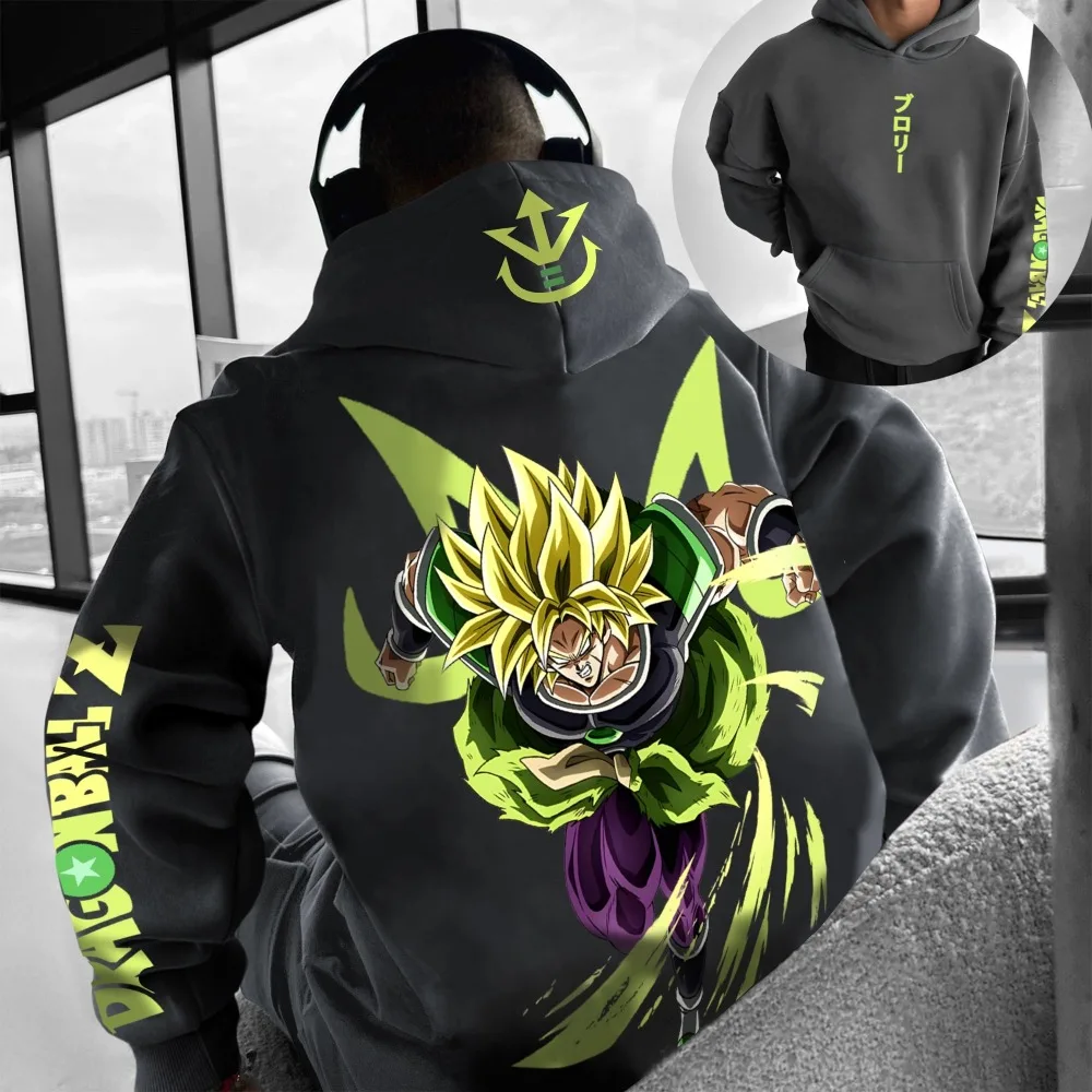 

Dragon Ball аниме периферийные американские хип-толстовки мужские осень/зима новый повседневный свободный японский пуловер в стиле Харадзюку для родителей и детей топ