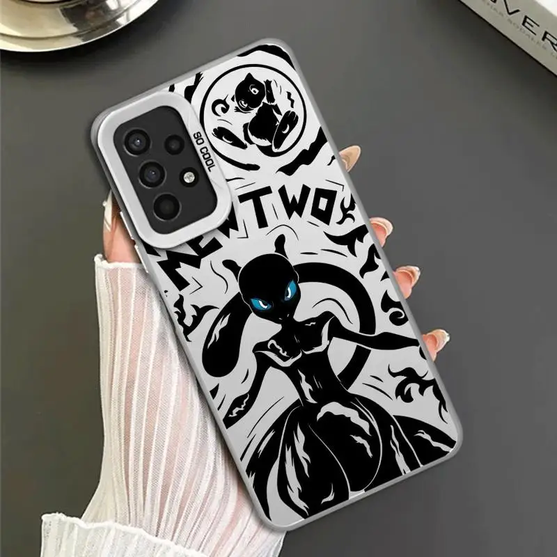 Phone Case for Samsung Galaxy A15 A25 A52 A72 A51 A71 4G A73 A55 A54 A53 A52s 5G Silicone Soft Shell Mewtwo-Pokemons