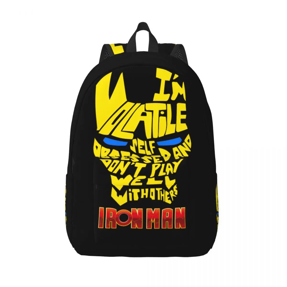 Gift Volatile.. Multi Compartment Children's Bags Marvel Iron Man Classic Students Storage Bag Weekend Picnic