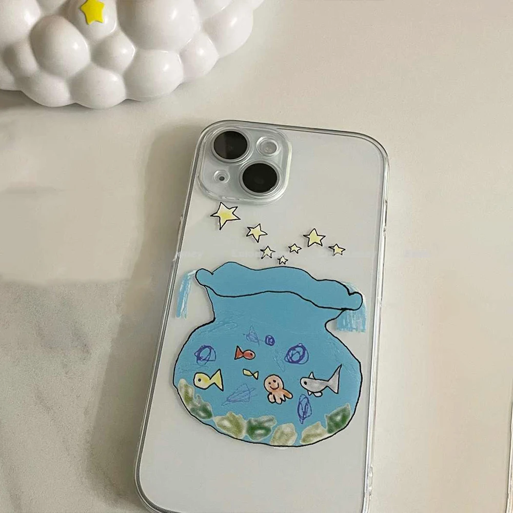 Cute Graffiti Drawing Phone Case For Samsung Galaxy S26 S25 S24 S23 S22 S21 S20 FE Note20 Note10 Edge Plus Ultra Lite 5G Clear #1